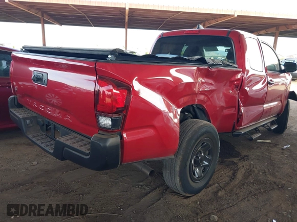 2022 Toyota Tacoma SR with VIN 3TYRX5GN0NT063643, listed as a IAAI auction lot 42368482 with 23,784 mi miles and . Bid and sale history available at DreamBid. Image 4.