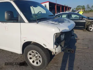 2011 Chevrolet Express Cargo Van with VIN 1GCSGAFX3B1181283, listed as a IAAI auction lot 42081428 with 150,441 mi miles. Bid and sale history available at carsss.com. Image 6.