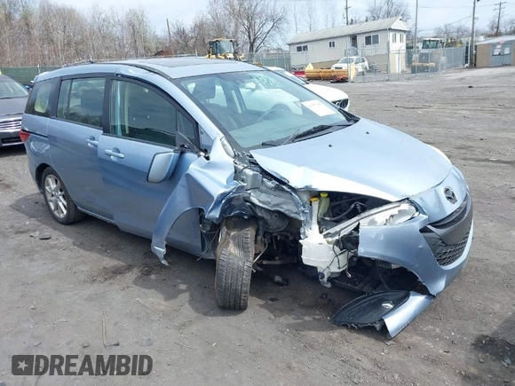 2012 Mazda Mazda5 Grand Touring with VIN JM1CW2DL4C0130492, listed as a IAAI auction lot 41957488 with 154,239 mi miles. Bid and sale history available at carsss.com. Image 1.