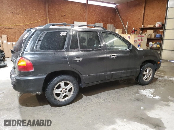 2004 Hyundai Santa Fe GLS with VIN KM8SC73E74U597688, listed as a Copart auction lot 44570985 with 213,584 mi miles and Salvage Title. Bid and sale history available at carsss.com. Image 3.