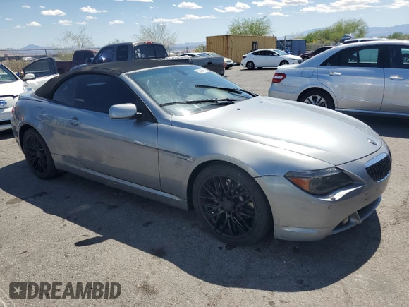 2004 BMW 6 Series 645Ci z VIN WBAEK73424B260298, wystawiony jako Copart lot #56266565 z przebiegiem 139 070 mil mil oraz Tytuł czysty. Historia ofert i sprzedaży dostępna na DreamBid. Obrazek 4.