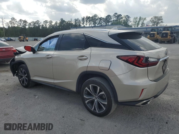 2019 Lexus RX 350 with VIN 2T2ZZMCA6KC120981, listed as a Copart auction lot 51824695 with 92,140 mi miles and Salvage Title. Bid and sale history available at DreamBid. Image 2.