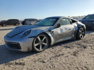 2023 Porsche 911 Carrera with VIN WP0AA2A98PS206062, listed as a Copart auction lot 43438155 with 26,198 mi miles and Salvage Title. Bid and sale history available at carsss.com. Image 1.