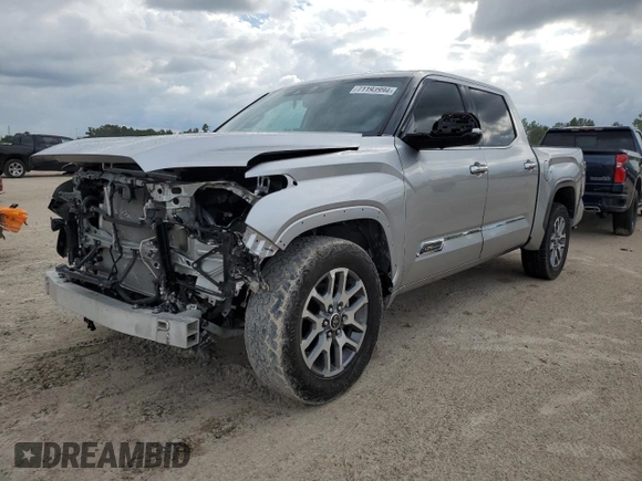 2022 Toyota Tundra 2WD 1794 Edition with VIN 5TFMA5AB8NX014674, listed as a Copart auction lot 71193994 with 15,316 mi miles and Salvage Title. Bid and sale history available at carsss.com. Image 1.