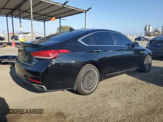2015 Hyundai Genesis 3.8L z VIN KMHGN4JE8FU096085, wystawiony jako Copart lot #54879595 z przebiegiem 161 708 mil mil oraz Szkoda całkowita • Salvage title. Historia ofert i sprzedaży dostępna na DreamBid. Obrazek 3.