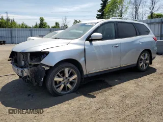 2014 Nissan Pathfinder SV z VIN 5N1AR2MM4EC640104, wystawiony jako Copart lot #60479515 z przebiegiem 171 984 mil mil oraz Szkoda całkowita • Salvage title. Historia ofert i sprzedaży dostępna na DreamBid. Obrazek 1.
