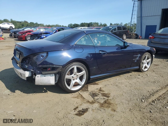 2013 Mercedes-Benz SL-Class SL 550 with VIN WDDJK7DA4DF013708, listed as a Copart auction lot 69295164 with 54,285 mi miles and Salvage Title. Bid and sale history available at carsss.com. Image 3.