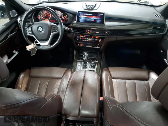 2017 BMW X5 xDrive50i with VIN 5UXKR6C57H0J84002, listed as a Copart auction lot 62474004 with 109,029 mi miles and Salvage title. Bid and sale history available at DreamBid. Image 8.