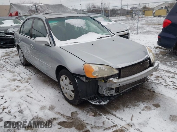 2001 Honda Civic EX with VIN 2HGES26751H522623, listed as a IAAI auction lot 41722598 with 209,912 mi miles and . Bid and sale history available at DreamBid. Image 1.