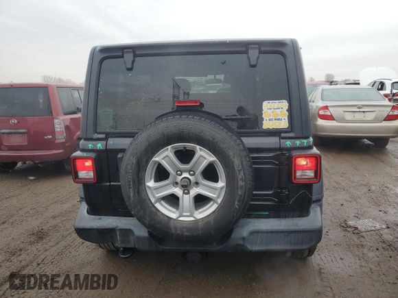 2019 Jeep Wrangler Unlimited Sport with VIN 1C4HJXDG8KW603584, listed as a Copart auction lot 86677784 with 85,182 mi miles and Salvage title. Bid and sale history available at DreamBid. Image 6.