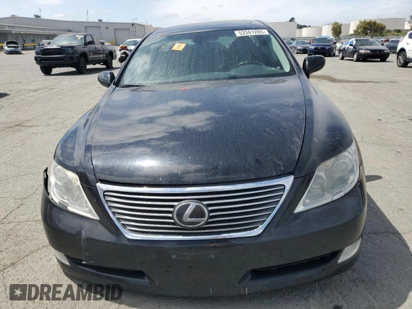 2009 Lexus LS 460 L with VIN JTHGL46F195035279, listed as a Copart auction lot 53341285 with Not provided miles and Salvage title. Bid and sale history available at DreamBid. Image 5.