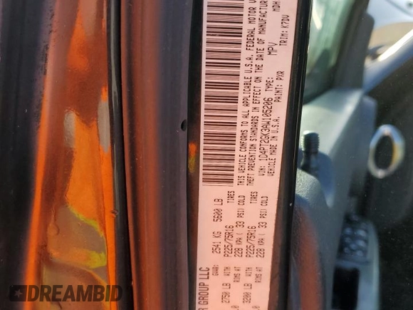 2010 Dodge Nitro SE with VIN 1D4PT2GK3AW105206, listed as a Copart auction lot 77496764 with 114,603 mi miles and Clean Title. Bid and sale history available at DreamBid. Image 13.
