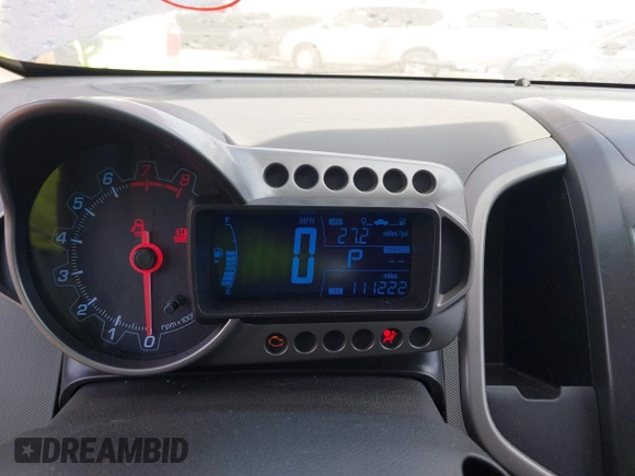 2013 Chevrolet Sonic LT with VIN 1G1JC5SH9D4160364, listed as a IAAI auction lot 42063359 with 111,222 mi miles and . Bid and sale history available at DreamBid. Image 7.
