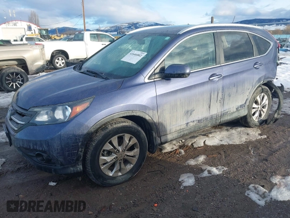 2013 Honda CR-V EX-L with VIN 5J6RM4H75DL063565, listed as a IAAI auction lot 41646802 with 113,494 mi miles. Bid and sale history available at carsss.com. Image 2.