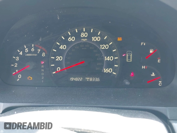 2007 Honda Odyssey EX with VIN 5FNRL38457B042912, listed as a IAAI auction lot 41992847 with 194,822 mi miles and . Bid and sale history available at DreamBid. Image 7.