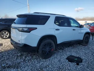 2021 Chevrolet Traverse Premier with VIN 1GNEVKKWXMJ245433, listed as a Copart auction lot 85571964 with 54,836 mi miles and Salvage Title. Bid and sale history available at carsss.com. Image 3.