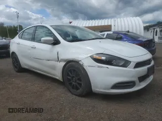 2015 Dodge Dart SXT with VIN 1C3CDFBBXFD380411, listed as a Copart auction lot 54571975 with 186,444 mi miles and Salvage title. Bid and sale history available at DreamBid. Image 4.