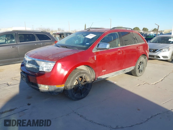 2008 Lincoln MKX with VIN 2LMDU68CX8BJ18199, listed as a IAAI auction lot 41835201 with 142,935 mi miles. Bid and sale history available at carsss.com. Image 2.