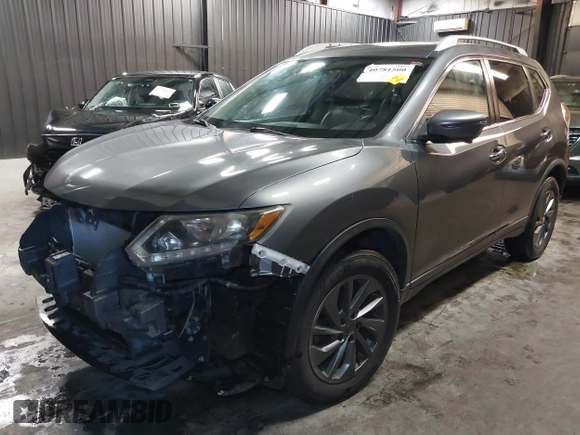 2016 Nissan Rogue SV with VIN KNMAT2MV1GP683440, listed as a IAAI auction lot 40781500 with 122,848 mi miles and . Bid and sale history available at carsss.com. Image 19.