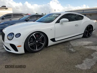 2020 Bentley Continental GT First Edition with VIN SCBCG2ZGXLC076755, listed as a Copart auction lot 85209454 with Not provided miles and Salvage title. Bid and sale history available at DreamBid. Image 1.