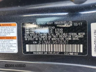 2017 Toyota 86 with VIN JF1ZNAA13H9706267, listed as a Copart auction lot 87099494 with 91,137 mi miles and Salvage Title. Bid and sale history available at carsss.com. Image 12.