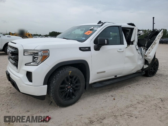 2021 GMC Sierra 1500 Elevation with VIN 3GTU9CED2MG155851, listed as a Copart auction lot 55025135 with 81,990 mi miles and Salvage Title. Bid and sale history available at DreamBid. Image 1.