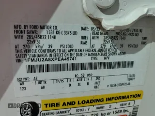 2023 Ford Expedition Limited z VIN 1FMJU2A8XPEA45741, wystawiony jako Copart lot #50419155 z przebiegiem Nie podano mil oraz Szkoda całkowita • Salvage title. Historia ofert i sprzedaży dostępna na DreamBid. Obrazek 14.