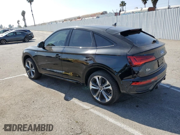 2023 Audi Q5 Sportback S line Prestige with VIN WA16AAFYXP2017035, listed as a Copart auction lot 58256284 with 13,270 mi miles and Salvage title. Bid and sale history available at DreamBid. Image 2.