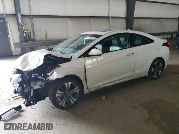 2014 Hyundai Elantra Coupe with VIN KMHDH6AH2EU026158, listed as a Copart auction lot 68703794 with 99,404 mi miles and Salvage Title. Bid and sale history available at carsss.com. Image 1.