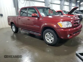2006 Toyota Tundra Limited with VIN 5TBDT48196S527630, listed as a Copart auction lot 49100475 with 186,261 mi miles and Salvage Title. Bid and sale history available at DreamBid. Image 4.