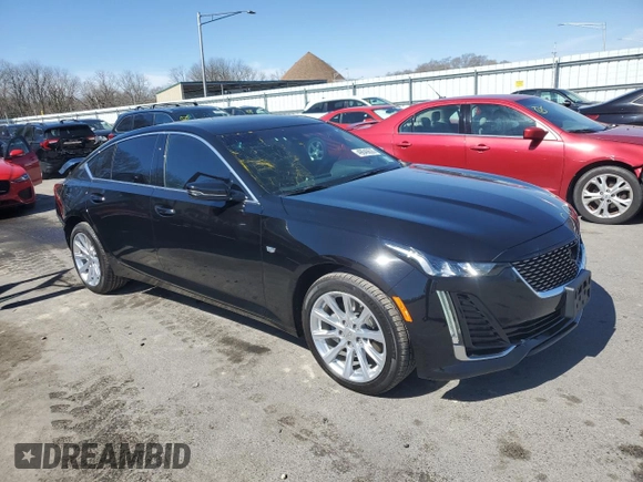 2024 Cadillac CT5 Luxury with VIN 1G6DX5RK1R0108447, listed as a Copart auction lot 49640635 with 16,455 mi miles and Salvage title. Bid and sale history available at DreamBid. Image 4.