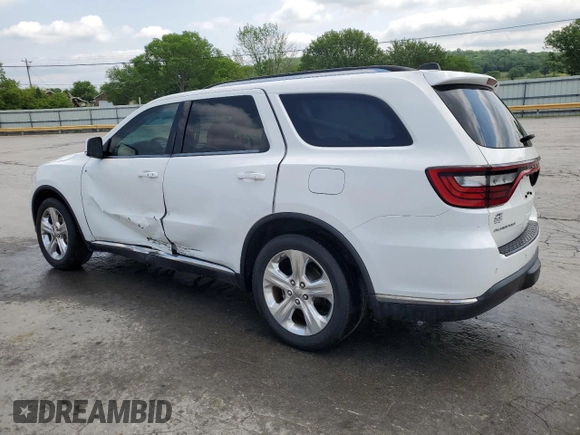 2014 Dodge Durango Limited with VIN 1C4RDHDG9EC551776, listed as a Copart auction lot 54954415 with 195,798 mi miles and Salvage title. Bid and sale history available at DreamBid. Image 2.