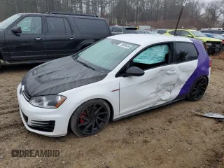 2015 Volkswagen Golf GTI S with VIN 3VWTT7AU8FM046449, listed as a Copart auction lot 83996454 with 113,740 mi miles and Salvage Title. Bid and sale history available at carsss.com. Image 1.