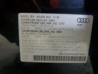 2017 Audi Q5 Premium with VIN WA1C2AFP3HA076541, listed as a Copart auction lot 50119255 with 169,509 mi miles and Clean title. Bid and sale history available at DreamBid. Image 13.