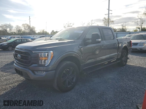 2023 Ford F-150 XL with VIN 1FTEW1EP4PFB38678, listed as a Copart auction lot 43024045 with 8,718 mi miles and Salvage title. Bid and sale history available at DreamBid. Image 1.
