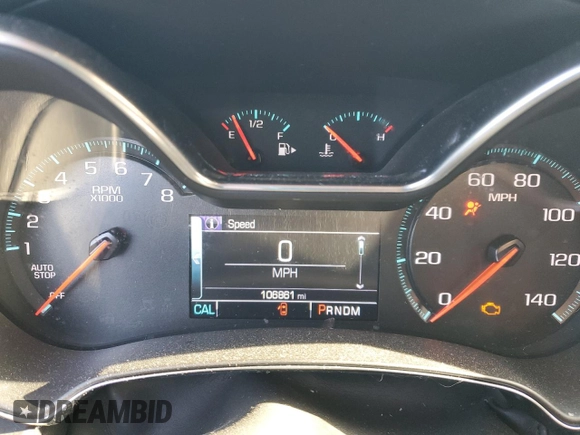 2018 Chevrolet Impala LT with VIN 2G1105SA7J9102631, listed as a Copart auction lot 88718675 with 106,861 mi miles and Salvage Title. Bid and sale history available at DreamBid. Image 9.