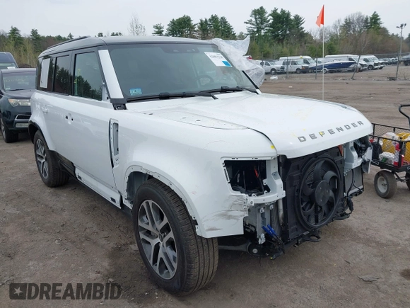 2023 Land Rover Defender X-Dynamic SE with VIN SALE2EEU5P2171679, listed as a IAAI auction lot 42083228 with 14,759 mi miles and . Bid and sale history available at DreamBid. Image 1.