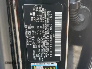 2022 Kia Telluride SX with VIN 5XYP5DHC9NG219577, listed as a Copart auction lot 50753995 with 53,699 mi miles and Salvage Title. Bid and sale history available at DreamBid. Image 13.