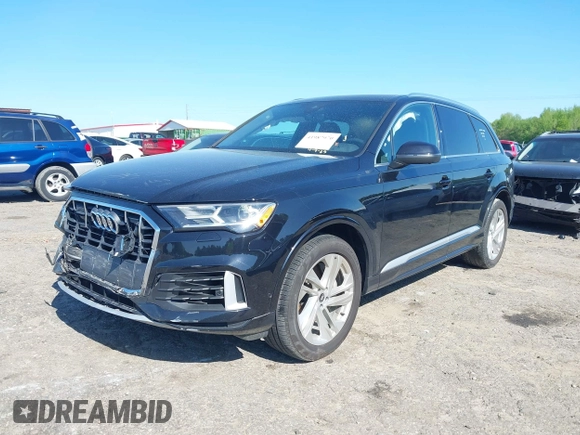 2021 Audi Q7 Premium Plus with VIN WA1LXAF71MD037845, listed as a IAAI auction lot 41987970 with 51,489 mi miles and . Bid and sale history available at DreamBid. Image 2.