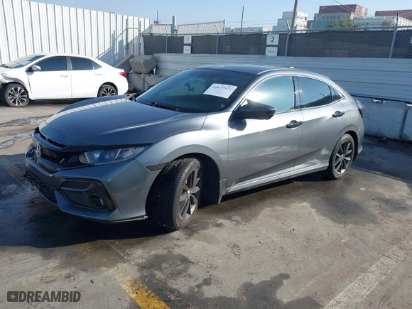 2020 Honda Civic Hatchback EX with VIN SHHFK7H68LU406084, listed as a IAAI auction lot 41637572 with 1 mi miles. Bid and sale history available at carsss.com. Image 16.