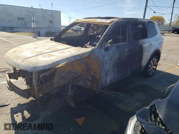 2021 Kia Telluride EX with VIN 5XYP34HC0MG109280, listed as a Copart auction lot 75877714 with Not provided miles and Salvage title. Bid and sale history available at DreamBid. Image 1.