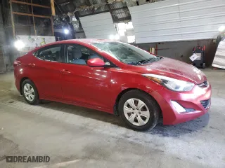 2016 Hyundai Elantra SE with VIN KMHDH4AE7GU606843, listed as a Copart auction lot 52169655 with 97,783 mi miles and Salvage Title. Bid and sale history available at carsss.com. Image 4.
