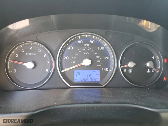 2011 Hyundai Santa Fe GLS with VIN 5XYZGDAB8BG073995, listed as a Copart auction lot 53595075 with 132,794 mi miles and Salvage Title. Bid and sale history available at carsss.com. Image 9.