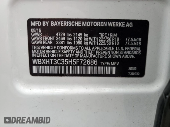 2017 BMW X1 xDrive28i with VIN WBXHT3C35H5F72686, listed as a Copart auction lot 39070823 with 41,723 mi miles. Bid and sale history available at carsss.com. Image 12.