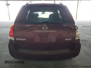 2009 Nissan Quest with VIN 5N1BV28U09N105338, listed as a Copart auction lot 80888174 with 187,216 mi miles and Salvage Title. Bid and sale history available at carsss.com. Image 6.