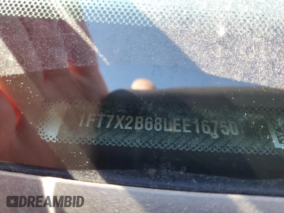 2020 Ford F-250 XL z VIN 1FT7X2B68LEE16750, wystawiony jako Copart lot #47402755 z przebiegiem 200 297 mil mil oraz Szkoda całkowita • Salvage title. Historia ofert i sprzedaży dostępna na DreamBid. Obrazek 12.