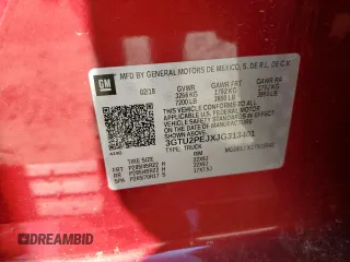 2018 GMC Sierra 1500 Denali z VIN 3GTU2PEJXJG313401, wystawiony jako Copart lot #53170595 z przebiegiem 53 352 mil mil oraz Szkoda całkowita • Salvage title. Historia ofert i sprzedaży dostępna na DreamBid. Obrazek 12.