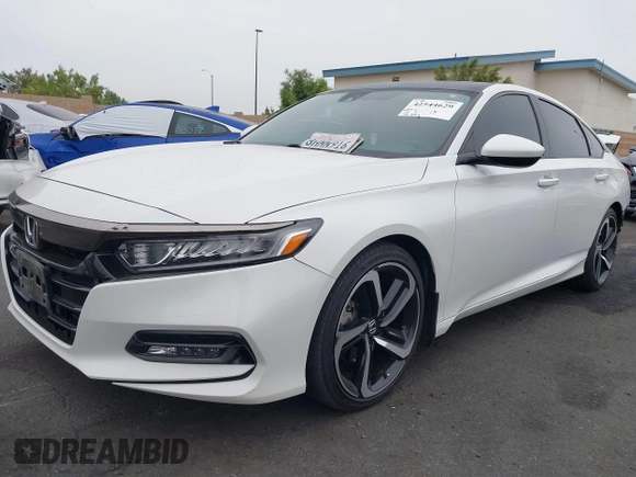 2019 Honda Accord Sport with VIN 1HGCV2F38KA001391, listed as a IAAI auction lot 42544629 with 39,663 mi miles and . Bid and sale history available at DreamBid. Image 2.