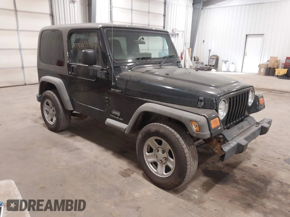 2006 Jeep Wrangler Sport Right Hand Drive with VIN 1J4F449S56P741328, listed as a IAAI auction lot 41476847 with 67,203 mi miles. Bid and sale history available at carsss.com. Image 1.