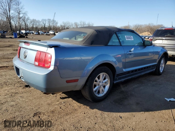 2007 Ford Mustang Deluxe with VIN 1ZVFT84N175298106, listed as a Copart auction lot 48484625 with 174,184 mi miles and Salvage Title. Bid and sale history available at carsss.com. Image 3.